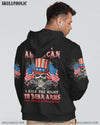 I AM AN AMERICAN SKULL FLAG ALL OVER PRINT - TLTW0609221