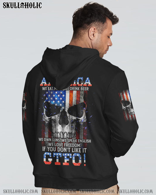 THIS IS AMERICA SKULL FLAG ALL OVER PRINT - TLTM1110224