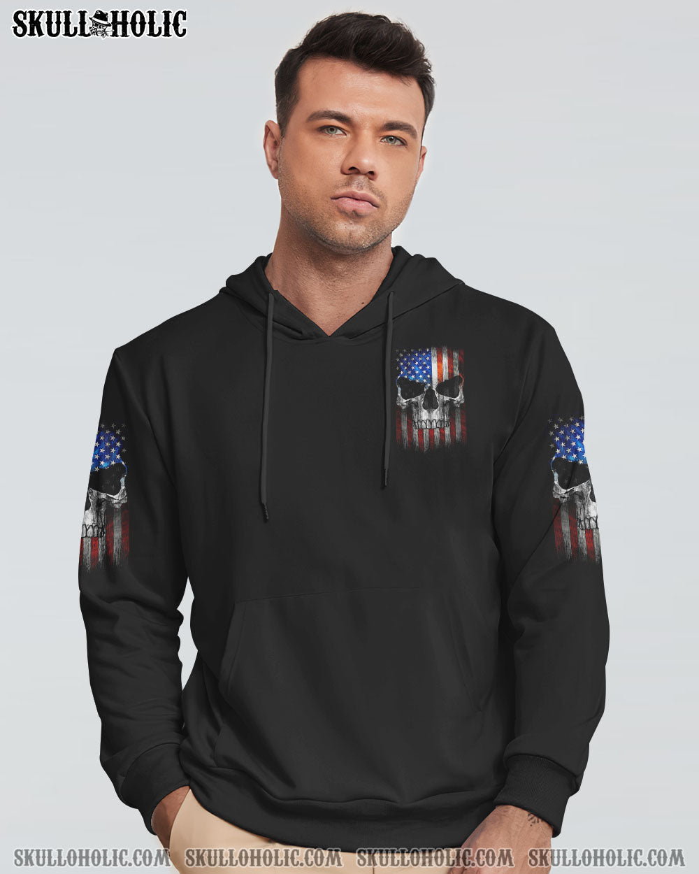 THIS IS AMERICA SKULL FLAG ALL OVER PRINT - TLTM1110224