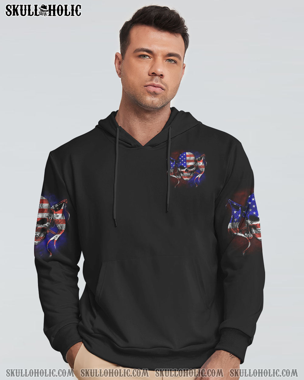 AMERICA LIVE IT SKULL FLAG ALL OVER PRINT - TLTM270922