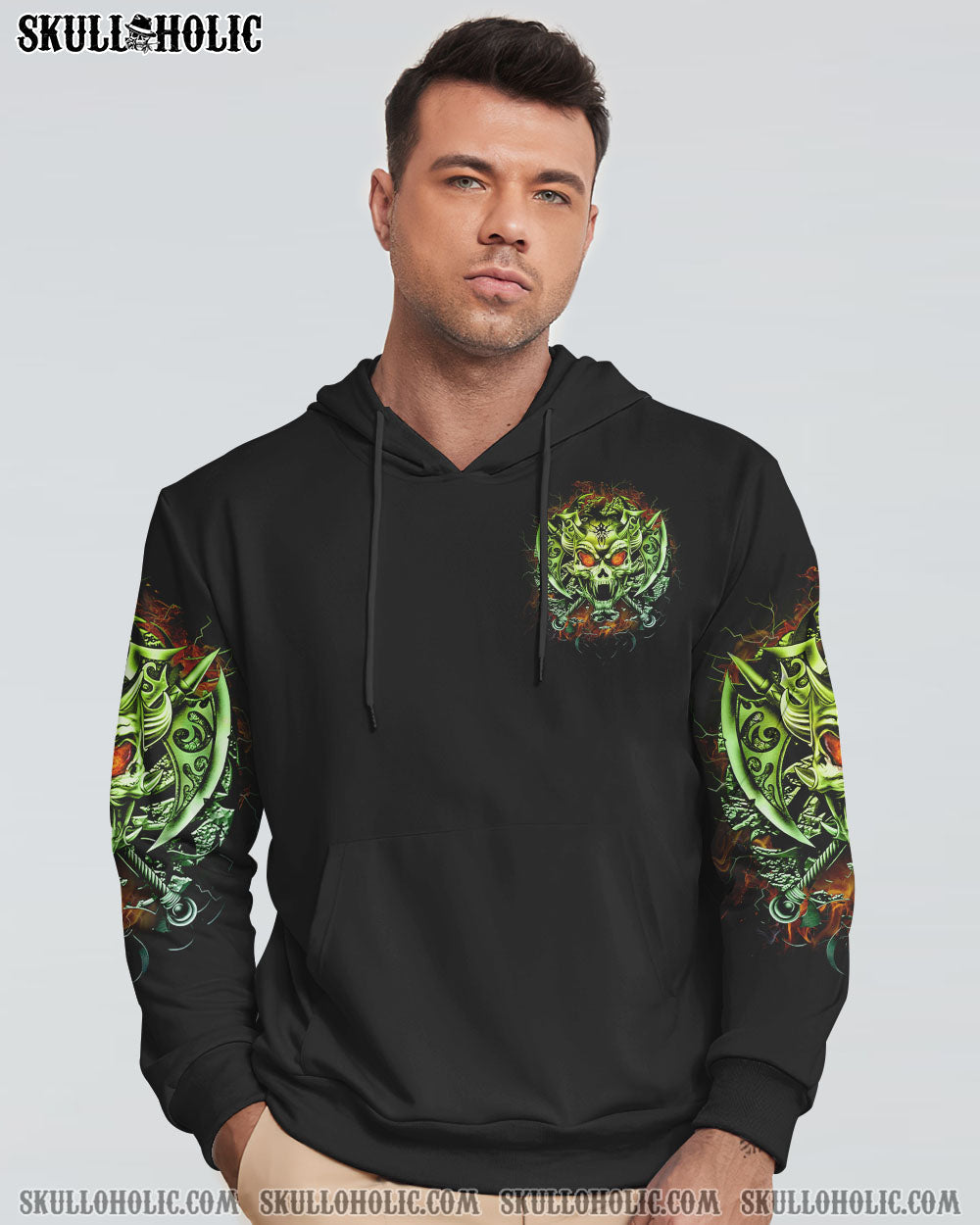 MY TEMPER CAN GO FROM ZERO SKULL ALL OVER PRINT - YHTG0710222