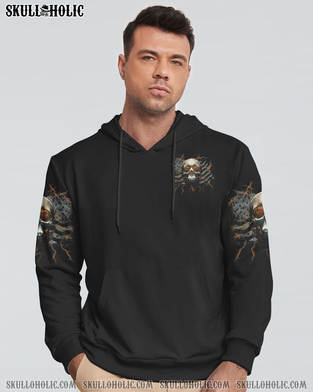 I'VE COME TO A POINT IN MY LIFE FLAG SKULL ALL OVER PRINT - TLTM0512224