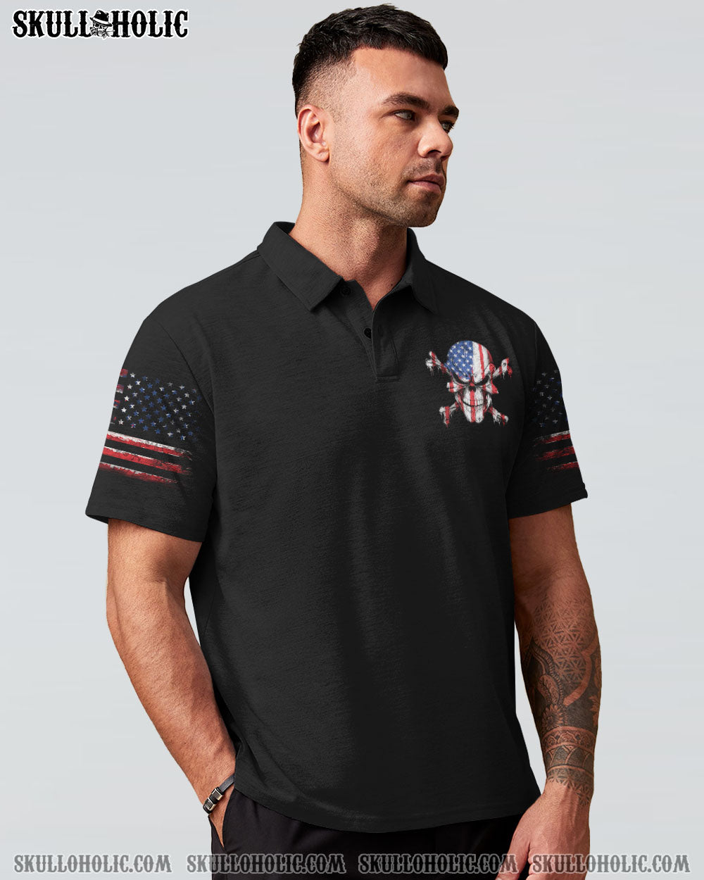 MY FLAG MY COUNTRY PATRIOTIC SKULL ALL OVER PRINT - YHHN3110221