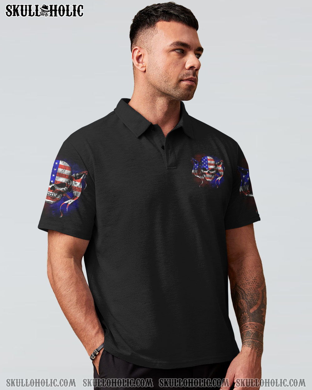 AMERICA LIVE IT SKULL FLAG ALL OVER PRINT - TLTM270922