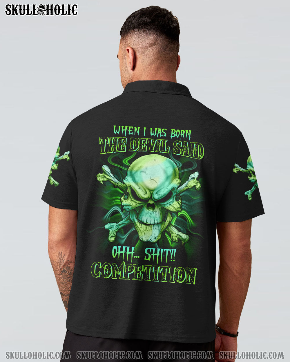 WHEN I WAS BORN MAD SKULL ALL OVER PRINT - TLTW2807224