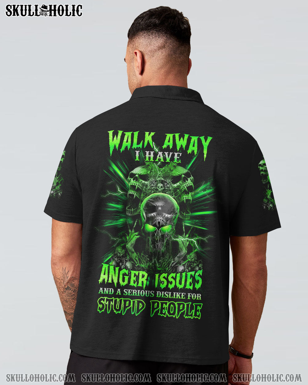 WALK AWAY I HAVE ANGER ISSUES SKULL ALL OVER PRINT - YHHN2208221
