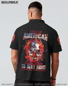 I AM AN AMERICAN FIRE SKULL FLAG ALL OVER PRINT - TLNZ1409221