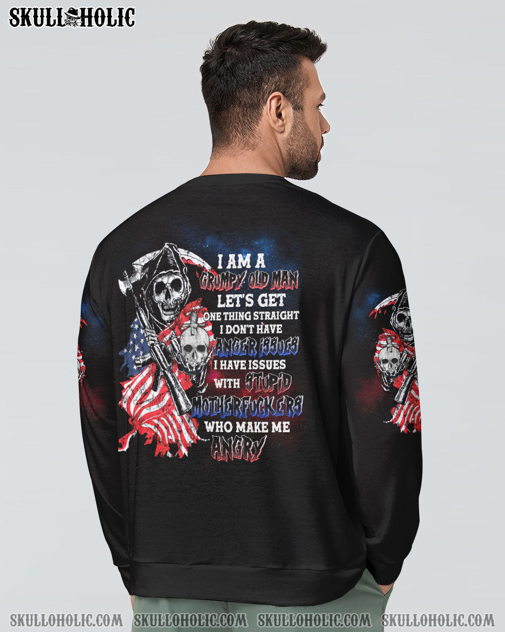I AM A GRUMPY OLD MAN REAPER FLAG ALL OVER PRINT - TLTC1808221