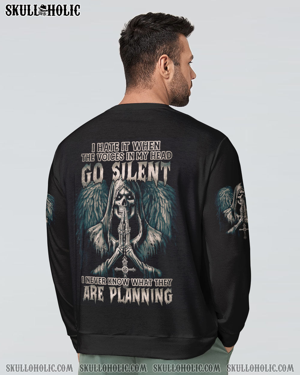 I HATE IT WHEN THE VOICES IN MY HEAD SKULL ALL OVER PRINT - TLTM2908224