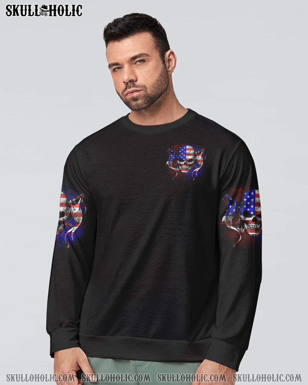 AMERICA LIVE IT SKULL FLAG ALL OVER PRINT - TLTM270922