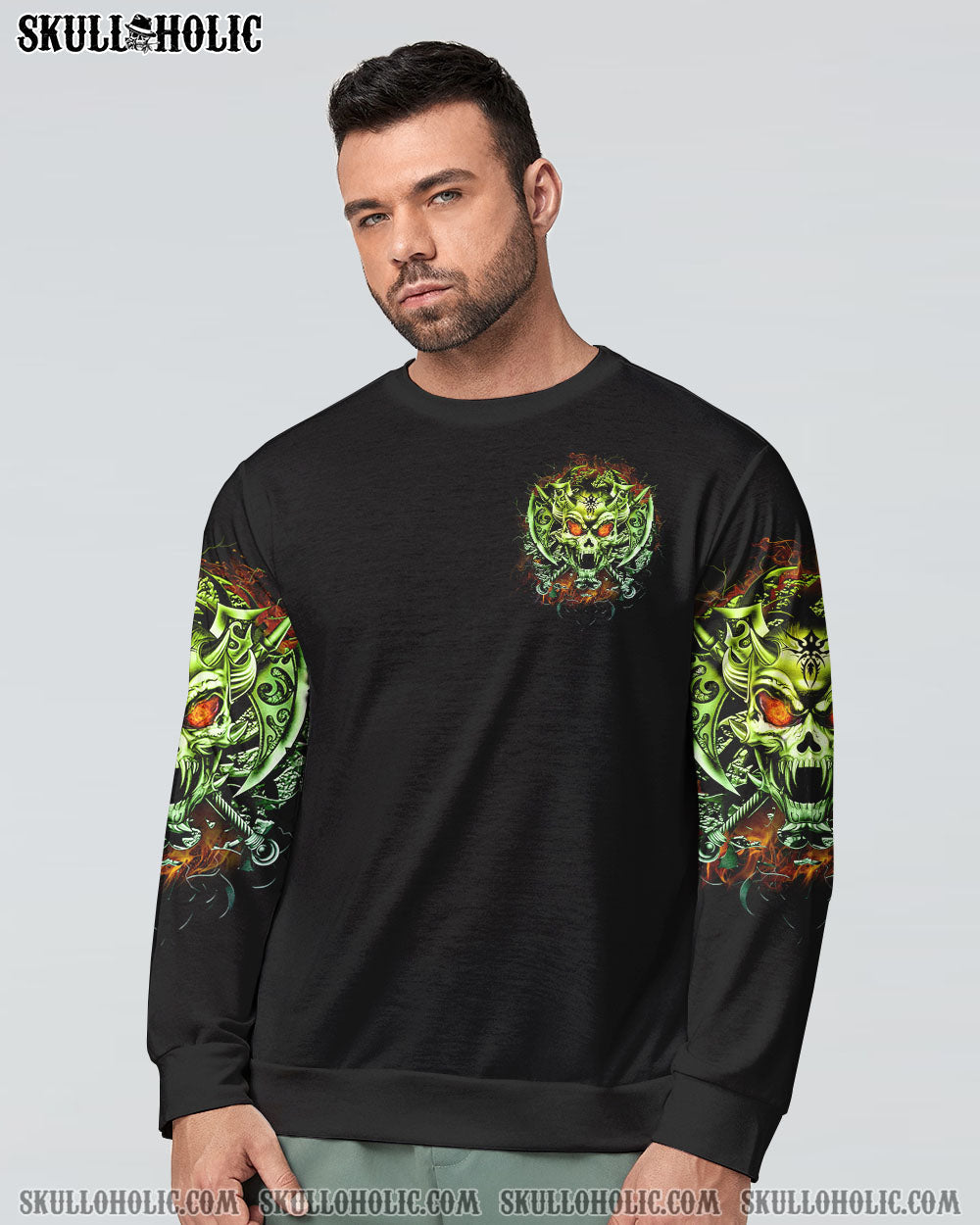 MY TEMPER CAN GO FROM ZERO SKULL ALL OVER PRINT - YHTG0710222