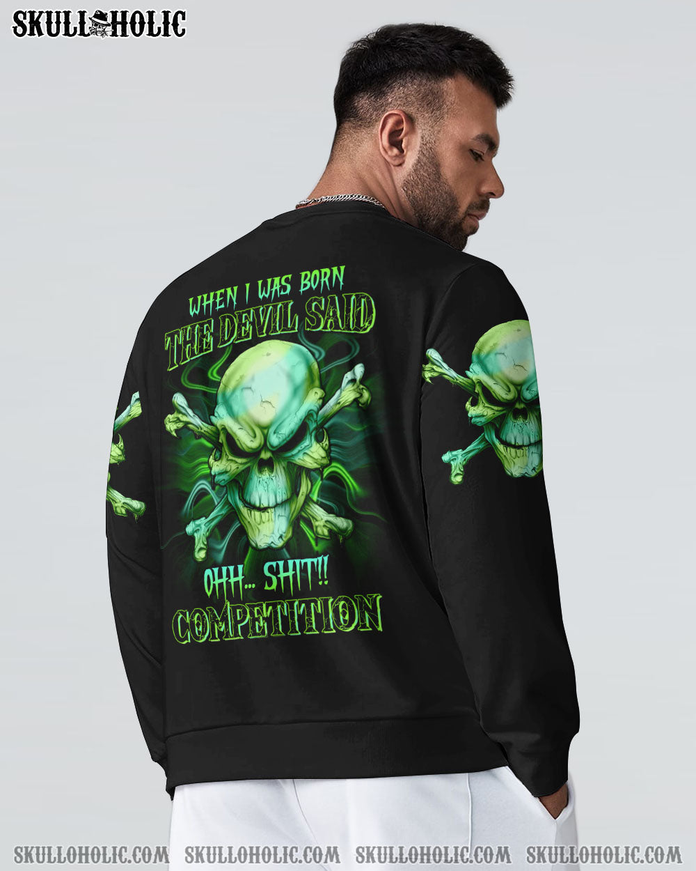 WHEN I WAS BORN MAD SKULL ALL OVER PRINT - TLTW2807224