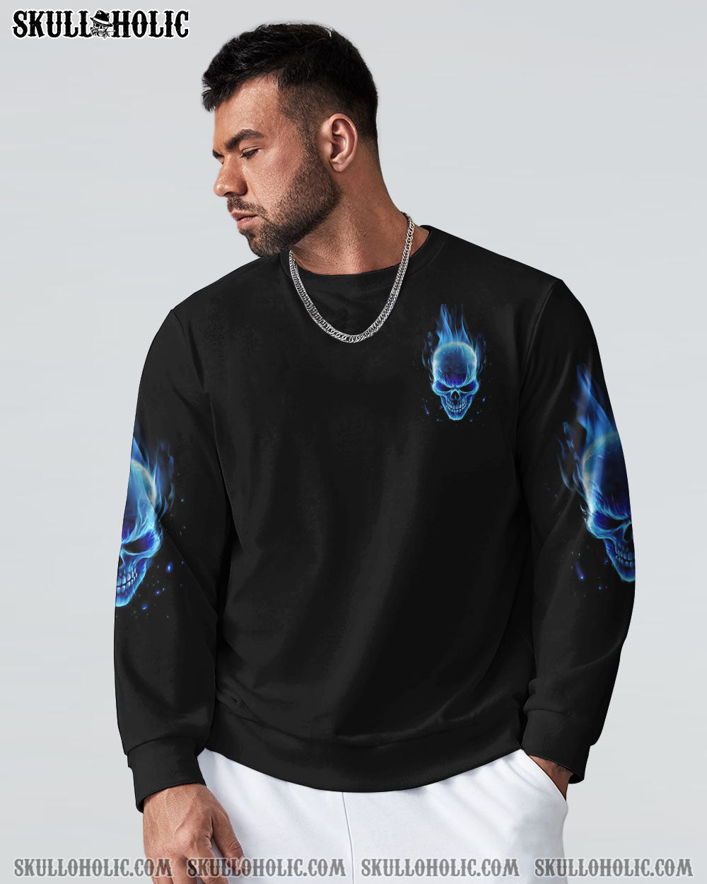 AMERICA LIVE IT FIRE SKULL FLAG ALL OVER PRINT - TLNO0510222