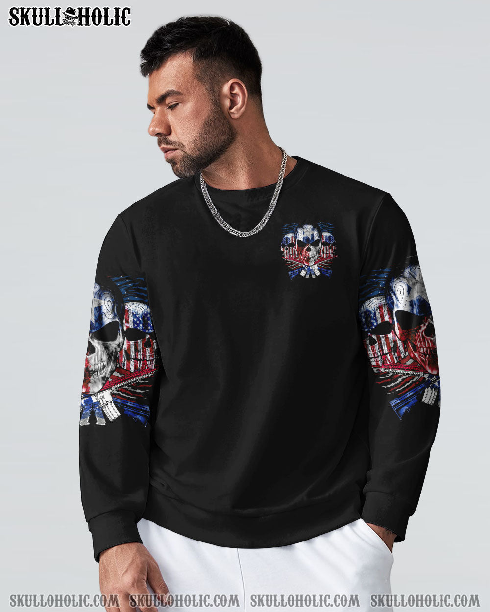 IF THE FLAG OFFENDS YOU TEXAS PATRIOTIC SKULL ALL OVER PRINT - YHTG2909223