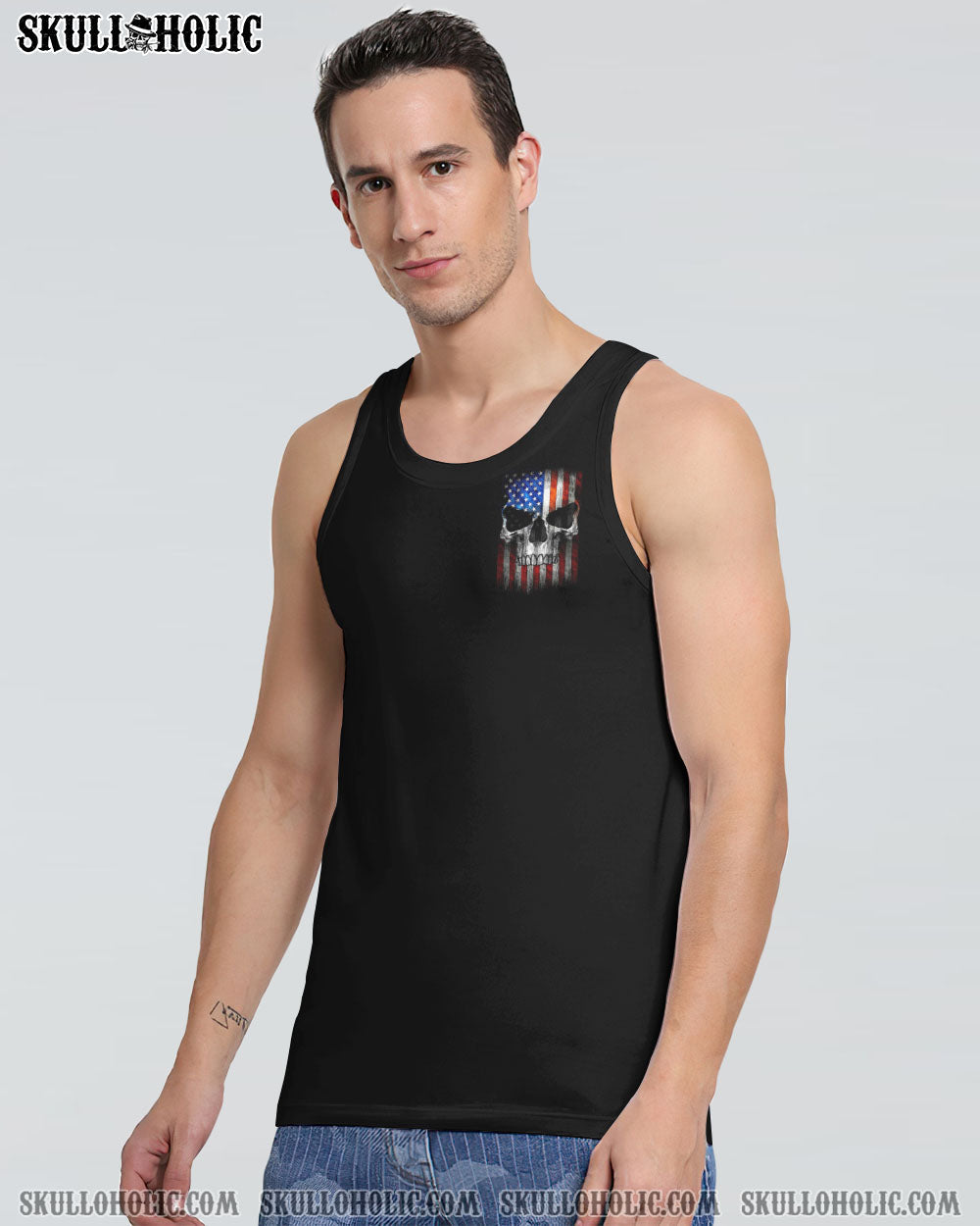 THIS IS AMERICA SKULL FLAG ALL OVER PRINT - TLTM1110224