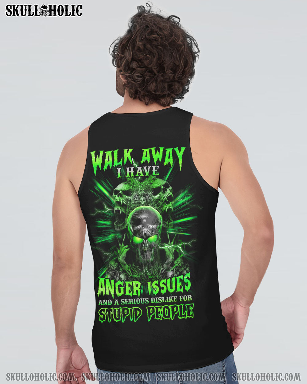 WALK AWAY I HAVE ANGER ISSUES SKULL ALL OVER PRINT - YHHN2208221
