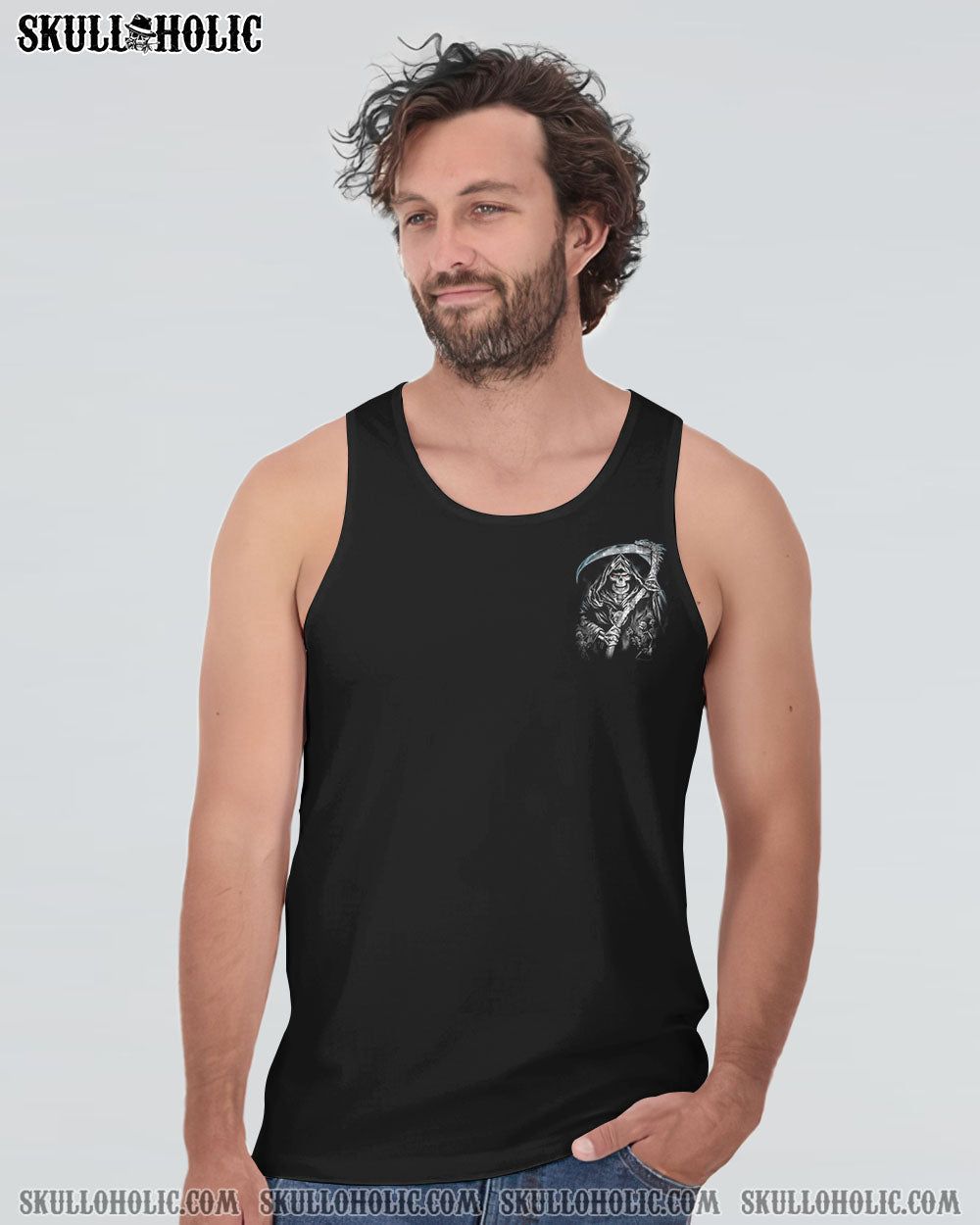 STOMP MY FLAG PATRIOTIC SKULL REAPER ALL OVER PRINT - YHTH1509221