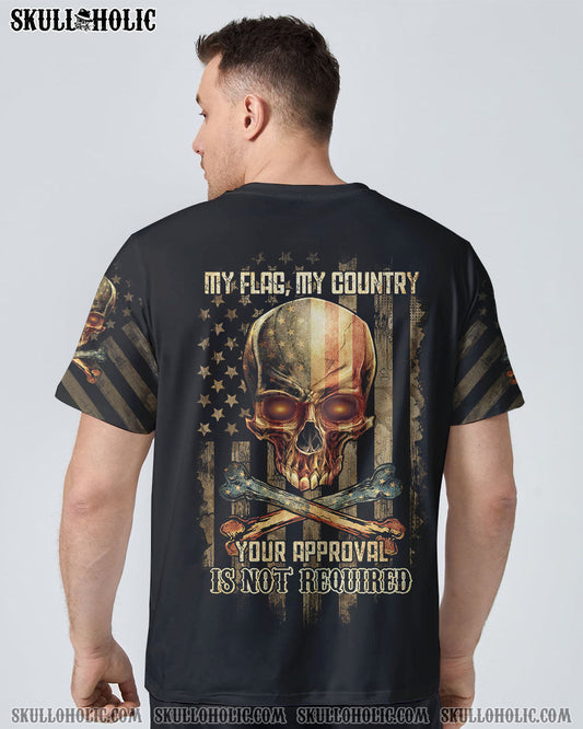 MY FLAG MY COUNTRY PATRIOTIC SKULL ALL OVER PRINT - YHTG1710225
