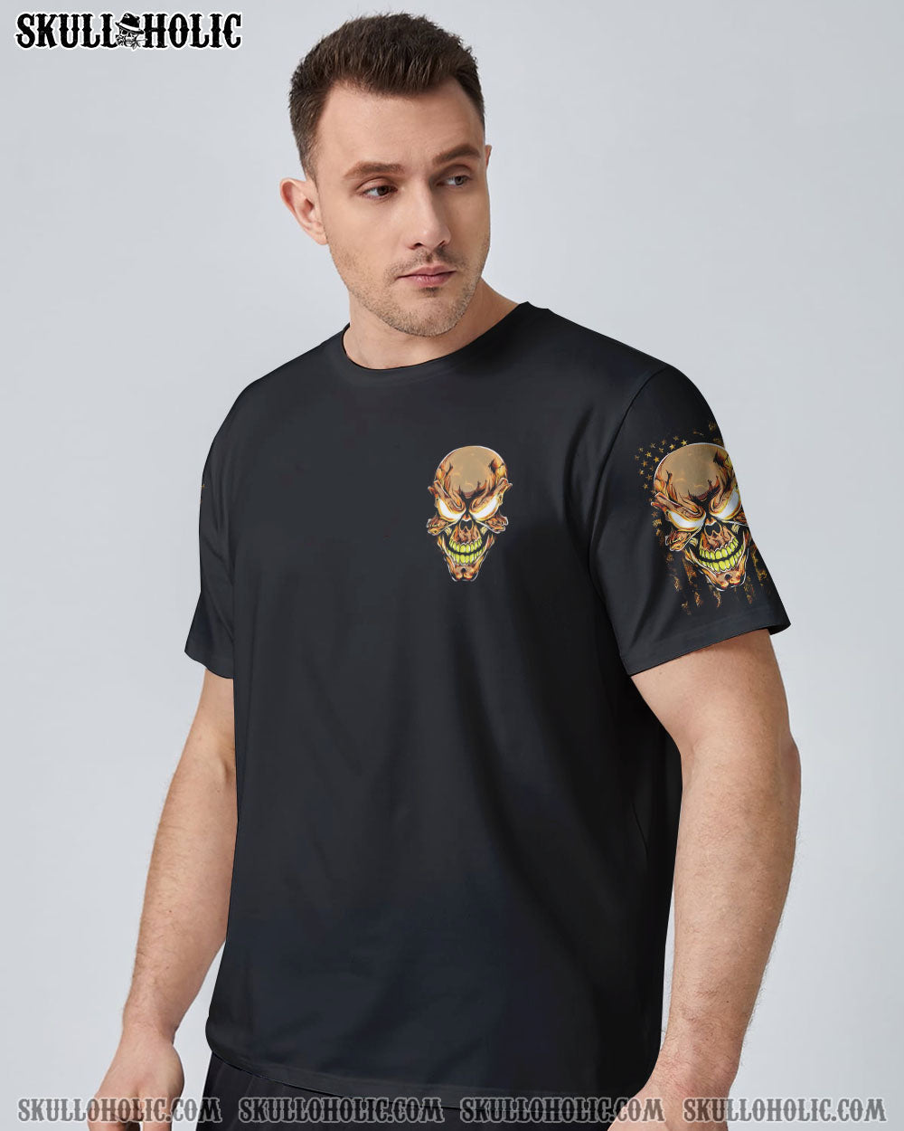 I'M A NICE PERSON FIRE SKULL FLAG ALL OVER PRINT - TLTM2710223