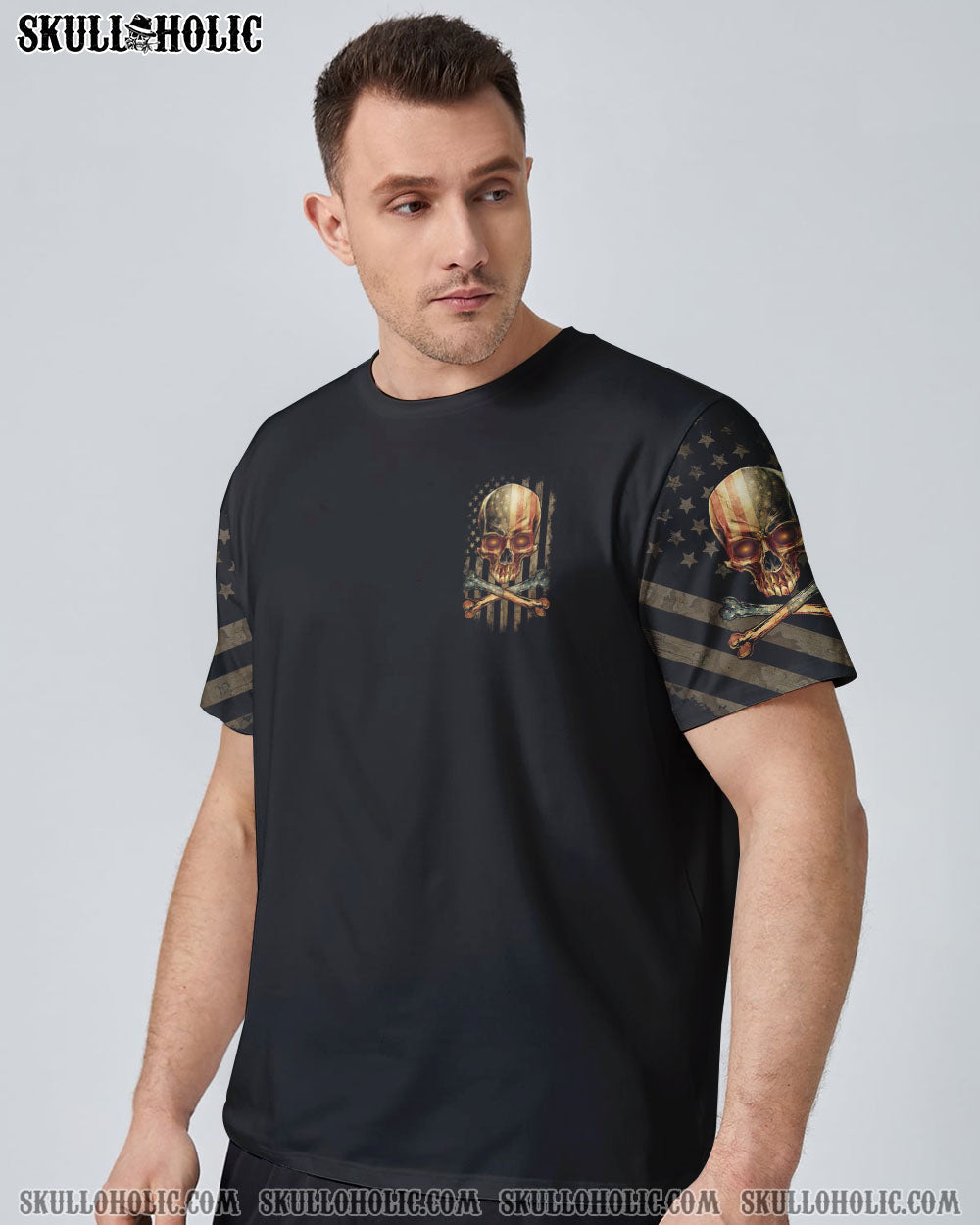 MY FLAG MY COUNTRY PATRIOTIC SKULL ALL OVER PRINT - YHTG1710225