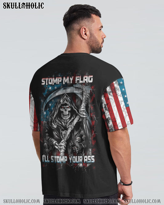 STOMP MY FLAG PATRIOTIC SKULL REAPER ALL OVER PRINT - YHTH1509221