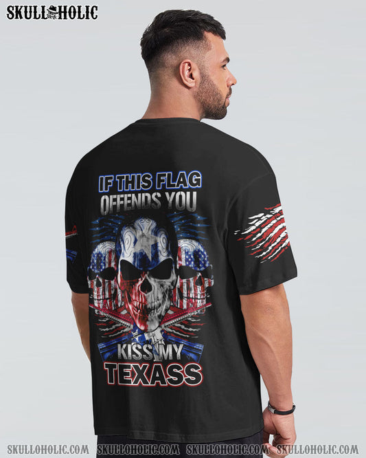 IF THE FLAG OFFENDS YOU TEXAS PATRIOTIC SKULL ALL OVER PRINT - YHTG2909223