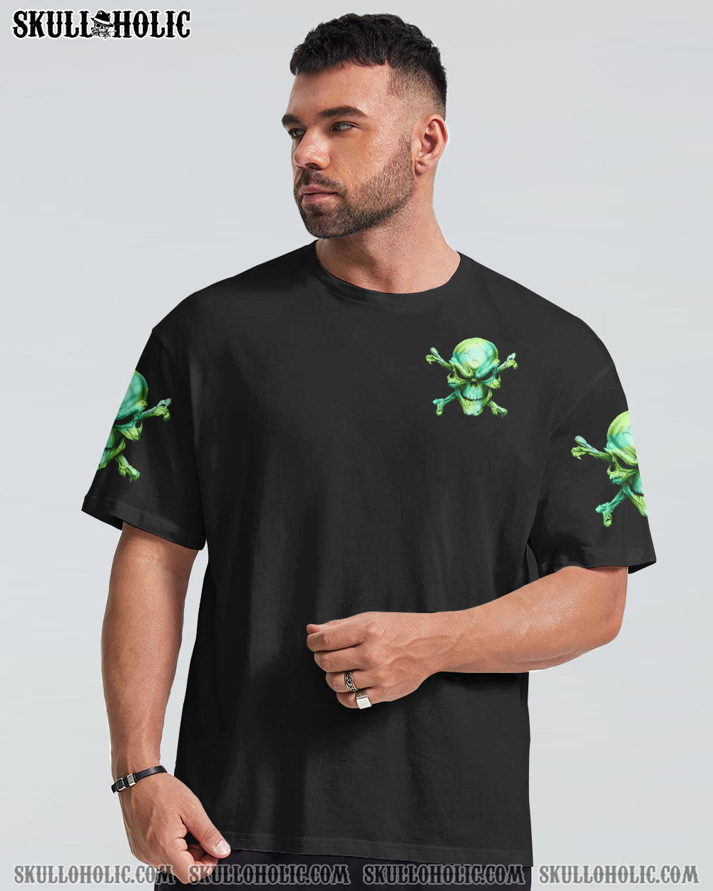 WHEN I WAS BORN MAD SKULL ALL OVER PRINT - TLTW2807224