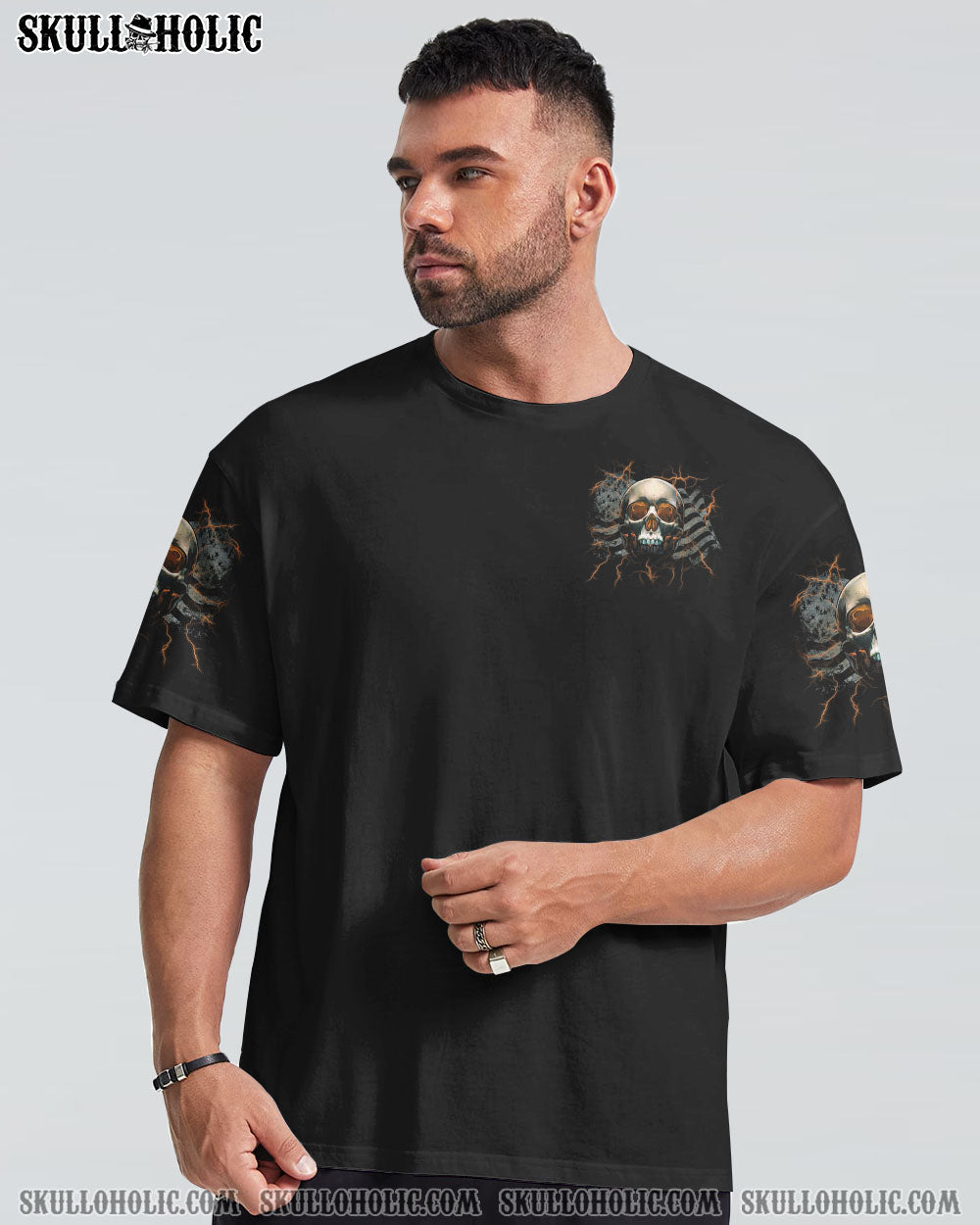 I'VE COME TO A POINT IN MY LIFE FLAG SKULL ALL OVER PRINT - TLTM0512224