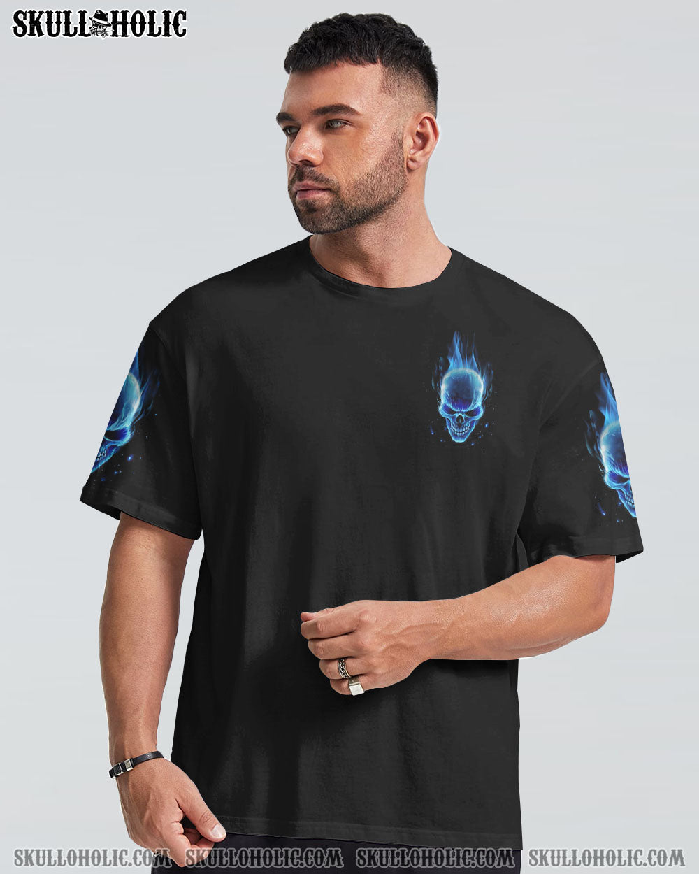 AMERICA LIVE IT FIRE SKULL FLAG ALL OVER PRINT - TLNO0510222