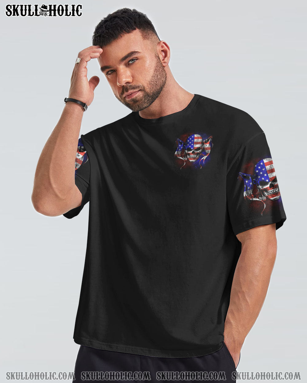 AMERICA LIVE IT SKULL FLAG ALL OVER PRINT - TLTM270922