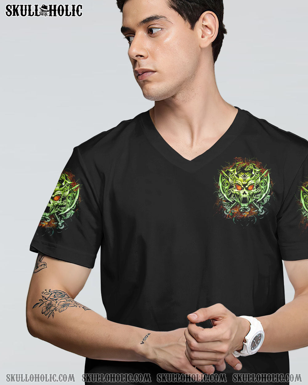 MY TEMPER CAN GO FROM ZERO SKULL ALL OVER PRINT - YHTG0710222