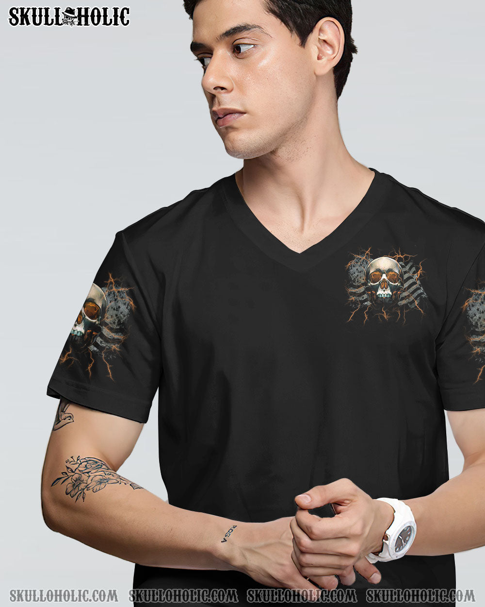 I'VE COME TO A POINT IN MY LIFE FLAG SKULL ALL OVER PRINT - TLTM0512224