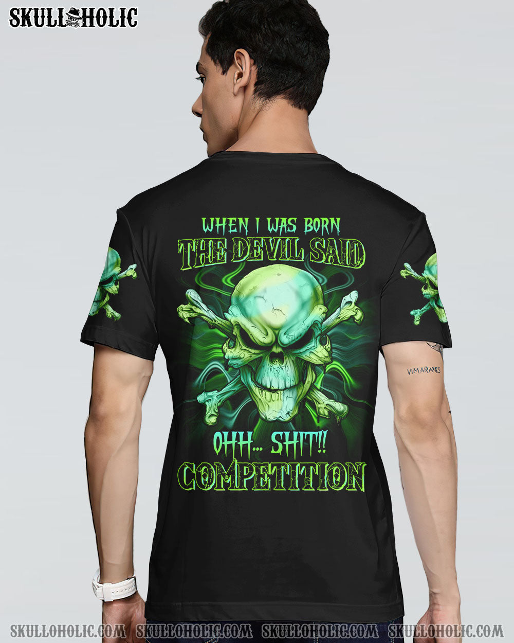 WHEN I WAS BORN MAD SKULL ALL OVER PRINT - TLTW2807224