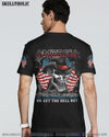 AMERICA LIVE IT LOVE IT SKULL WITH FLAG ALL OVER PRINT - TLTM2109222