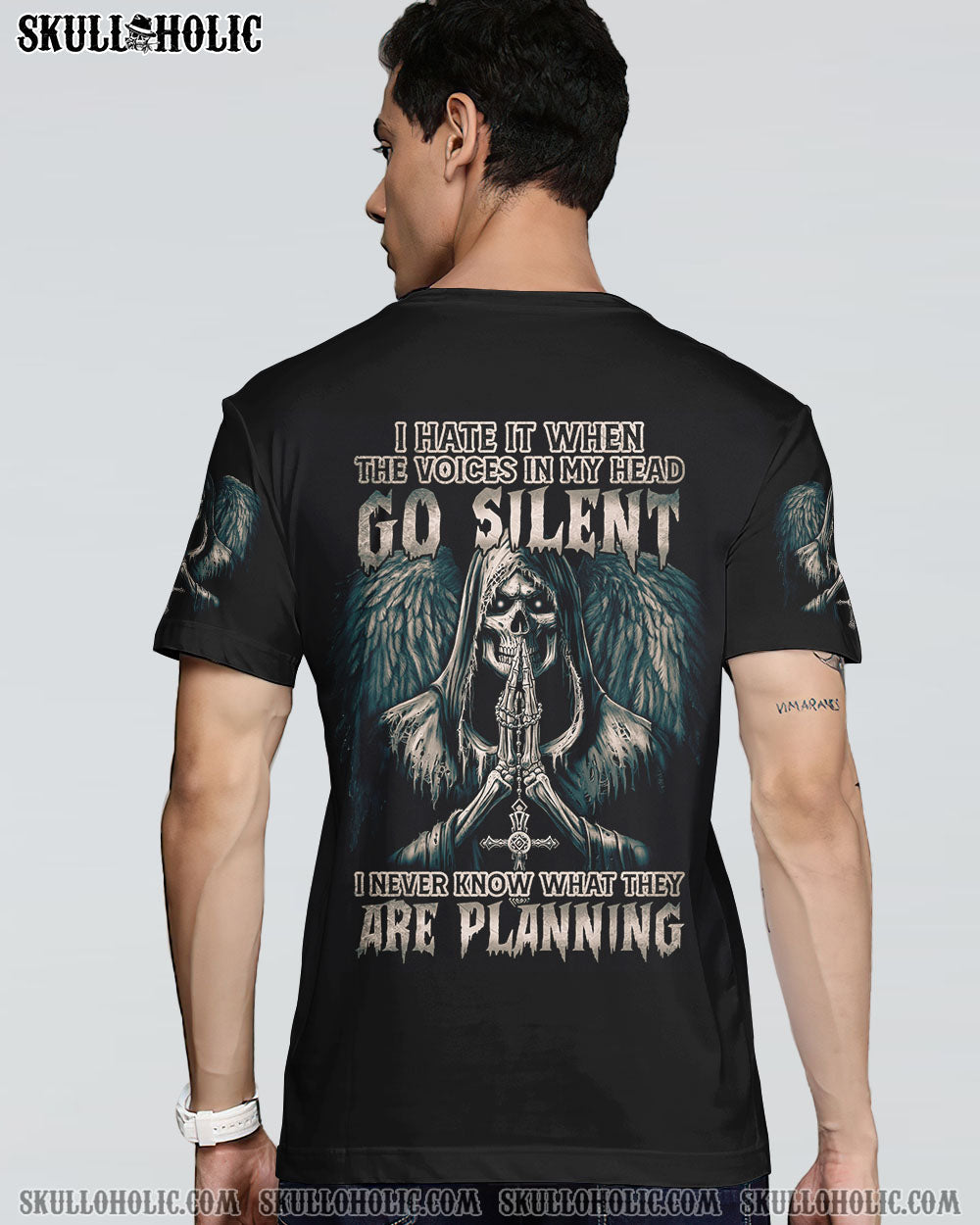 I HATE IT WHEN THE VOICES IN MY HEAD SKULL ALL OVER PRINT - TLTM2908224