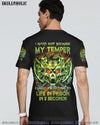 MY TEMPER CAN GO FROM ZERO SKULL ALL OVER PRINT - YHTG0710222
