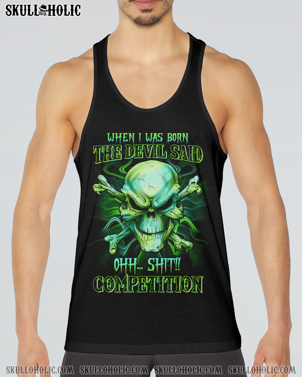 WHEN I WAS BORN MAD SKULL ALL OVER PRINT - TLTW2807224