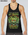 MY TEMPER CAN GO FROM ZERO SKULL ALL OVER PRINT - YHTG0710222