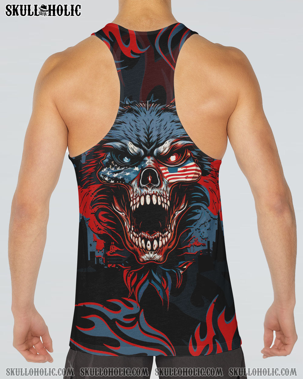 YOUR FIRST MISTAKE WOLF AMERICA FLAG ALL OVER PRINT - TLTR1004234