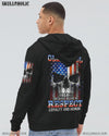 LOYALTY AND HONOR SKULL FLAG ALL OVER PRINT - TLTM2810223