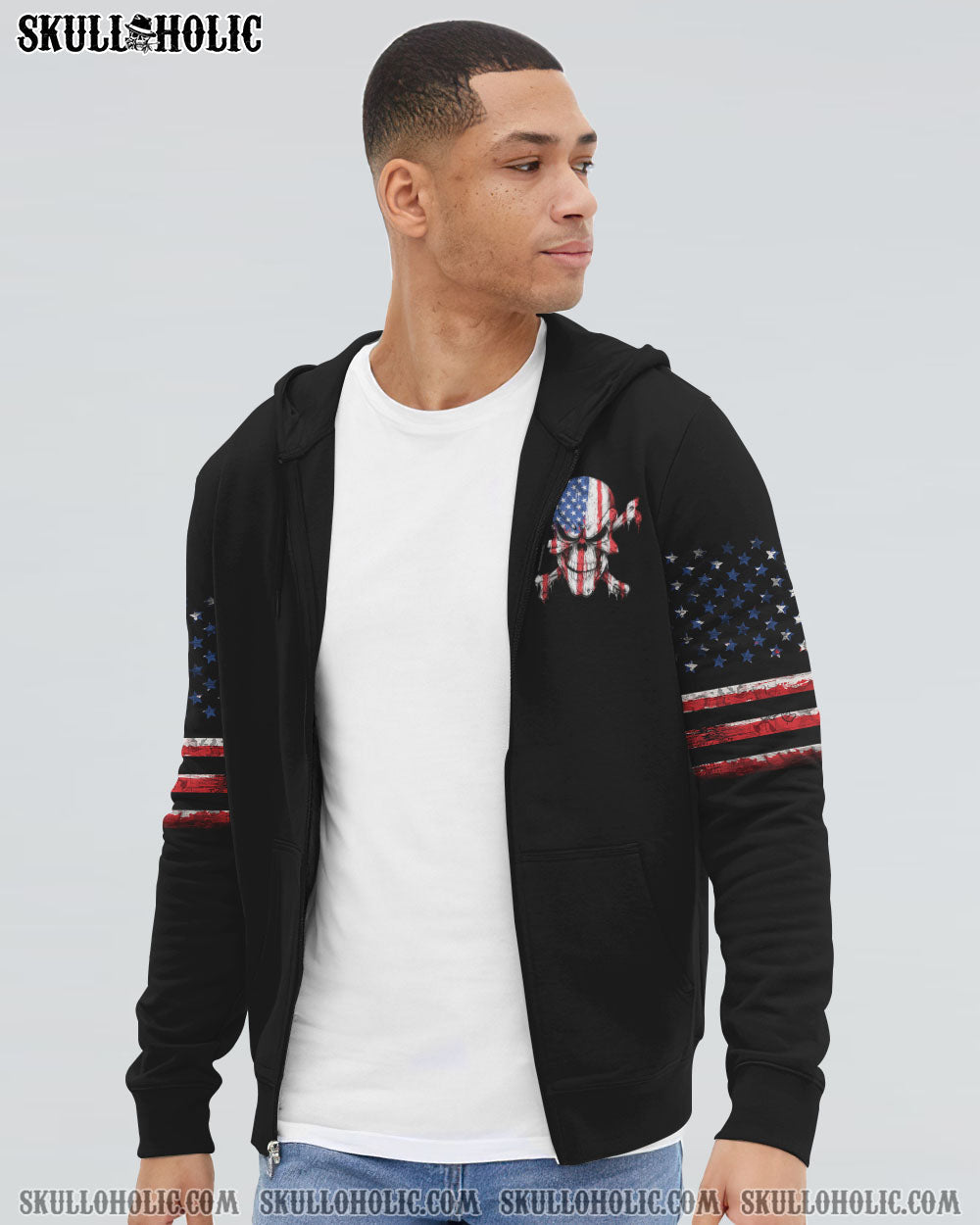 MY FLAG MY COUNTRY PATRIOTIC SKULL ALL OVER PRINT - YHHN3110221