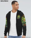 MY TEMPER CAN GO FROM ZERO SKULL ALL OVER PRINT - YHTG0710222