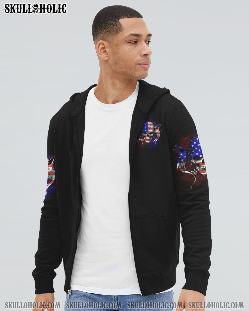 AMERICA LIVE IT SKULL FLAG ALL OVER PRINT - TLTM270922