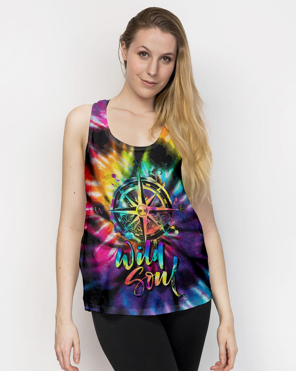 WILD SOUL COMPASS TIE DYE ALL OVER PRINT - NZ2604234