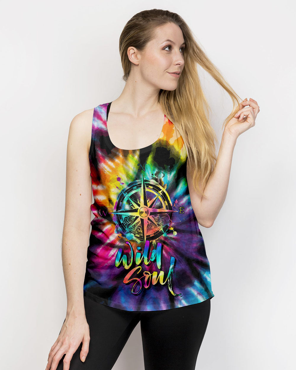 WILD SOUL COMPASS TIE DYE ALL OVER PRINT - NZ2604234