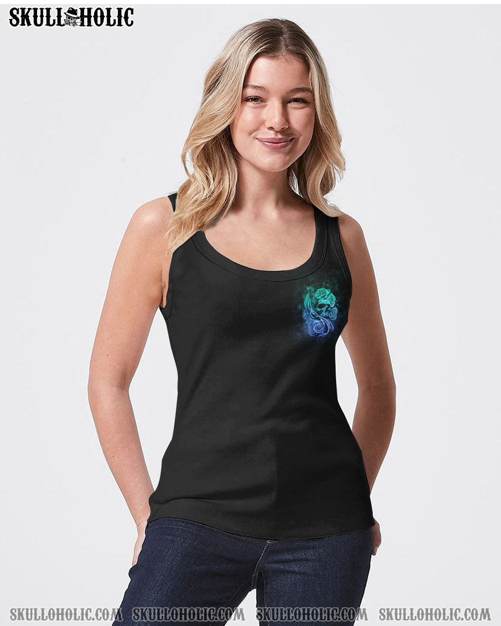 THE GOOD GIRL IN ME GOT TIRED SKULL ALL OVER PRINT - YHHG0809223