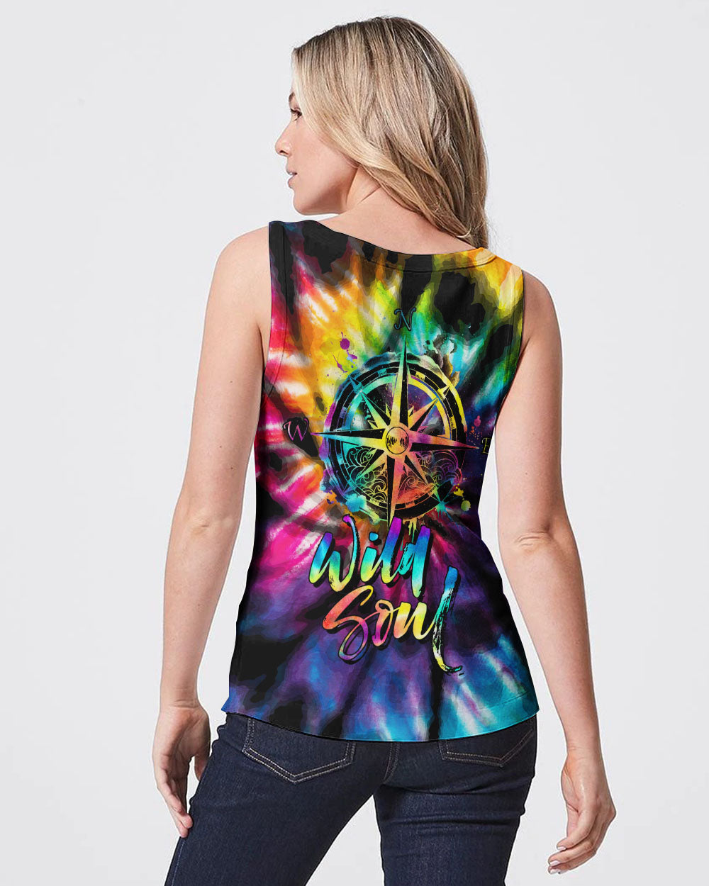 WILD SOUL COMPASS TIE DYE ALL OVER PRINT - NZ2604234