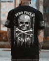 ZERO F GIVEN BONES SKULL B&W FLAG ALL OVER PRINT - TLNZ2010212