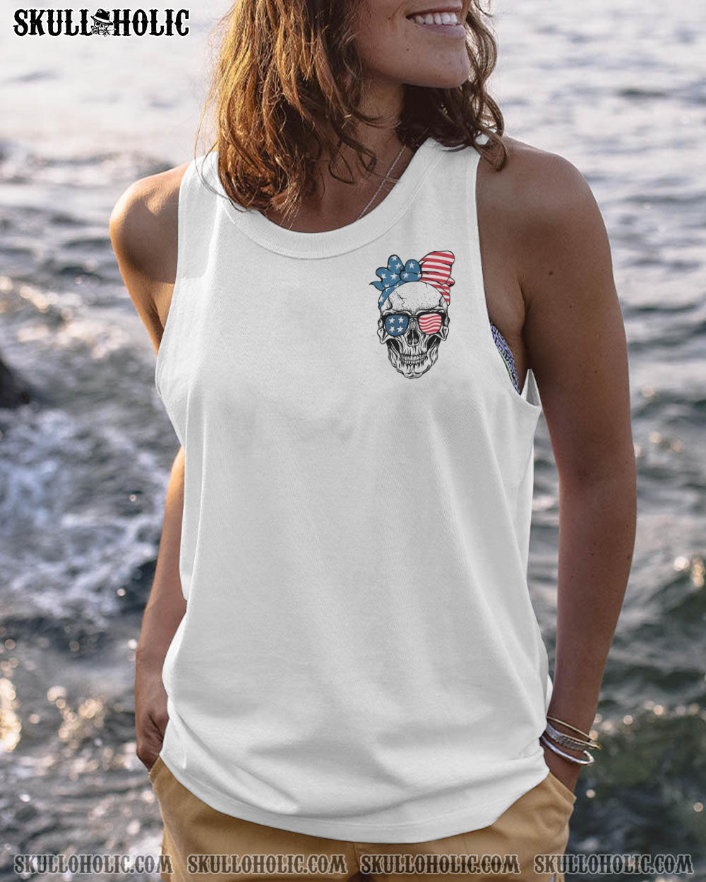 MY GIVE A F FLAG SKULL ALL OVER PRINT - TLTW0112221