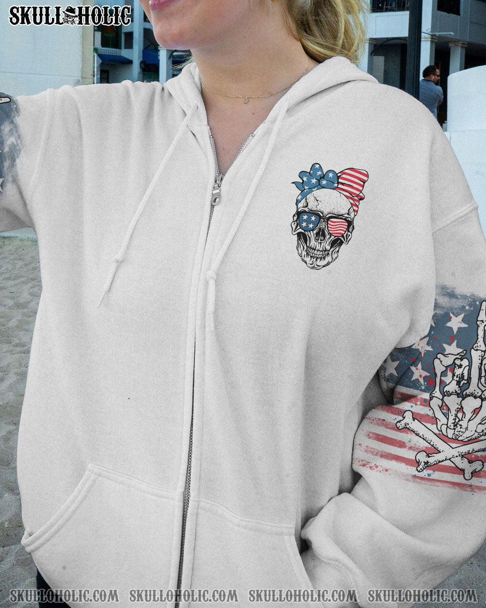 MY GIVE A F FLAG SKULL ALL OVER PRINT - TLTW0112221